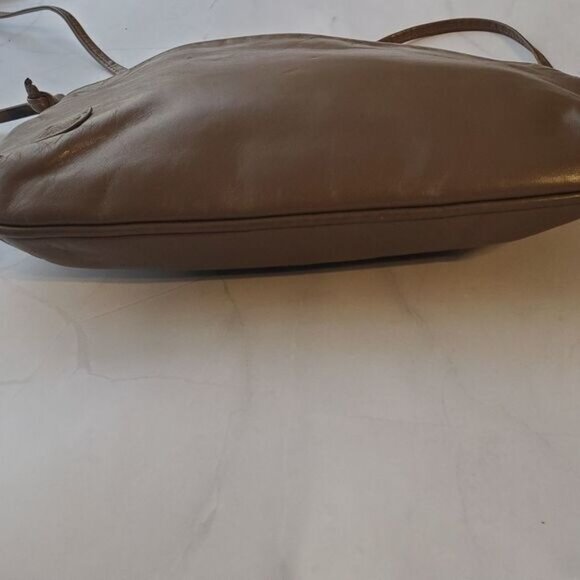 Anne Klein Purse Brown Crossbody Minimalist Vintage Look Quiet Luxury Old Money - Picture 10 of 12